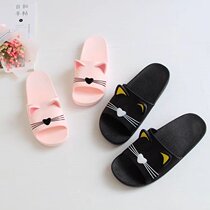 58) Japanese cat couple bathroom male Bath home non-slip slippers ladies summer