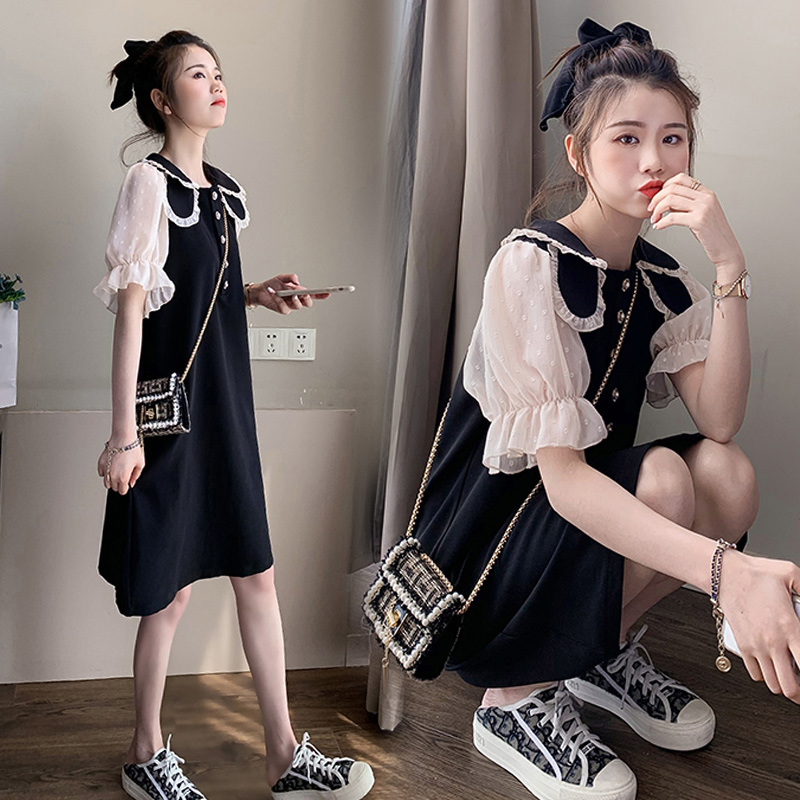 European station maternity dress summer dress 2022 summer trendy mom fashion maternity dress age-reducing hot mom summer skirt