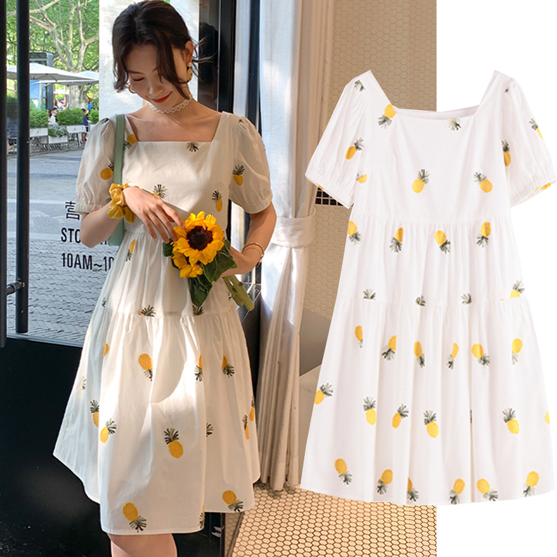 Fashion maternity fashion tide 2021 summer style Europe station summer dress pregnant woman dress hot mom long skirt summer tide mom