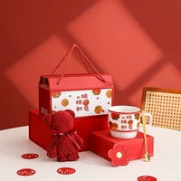 Художественная чашка с складной чашкой и полотенце-медведь (привязанная к руке)