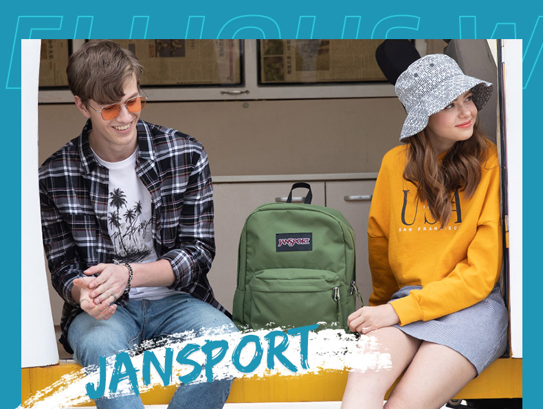 美国街头品牌 JanSport T501 超级叛逆 校园双肩背包 图1