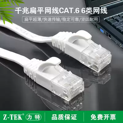 Z-TEK Lite flat net route CAT 6 6 Category 6 Gigabit network route 2 meters 5 meters 10 meters 15 meters