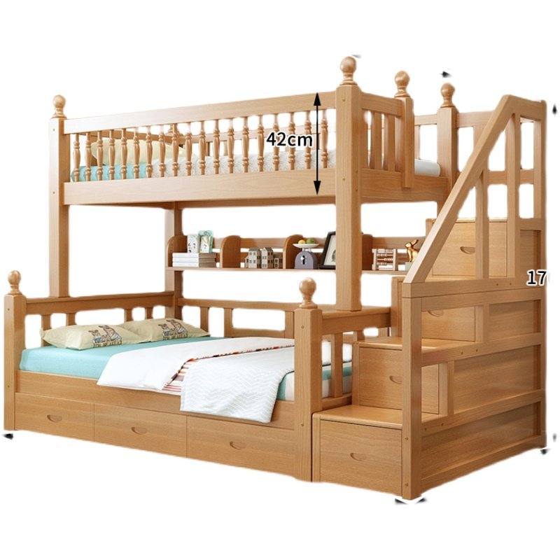 Solid wood bunk bed children's bed double bed twostory bunk bed bunk