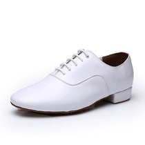 Sansha White Modern Shoes Male Dance Shoes Soft Bottom National Standard Dance Waltz White Dance Shoes Social Dance Shoes Modern