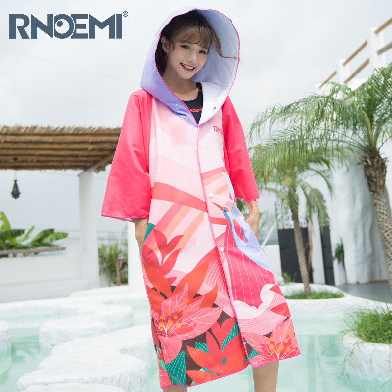 Swimming bathrobe travel cloak bathroom towel beach beach cloak water skin dry towel for adults and women autumn