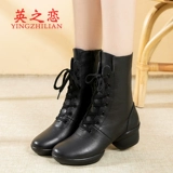 英之恋 Туфли, обувь, танцующие ботинки, 2023, осенние, тренд сезона, из натуральной кожи, мягкая подошва