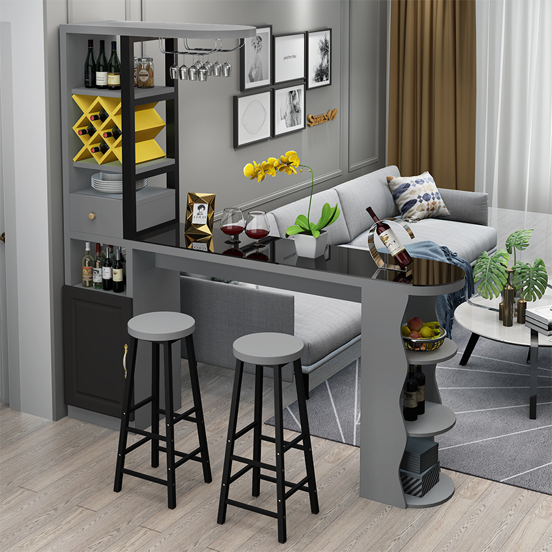 Wall-Mounted Bar Table for Home Use, Modern Minimalist Wine Cabinet, Partition Cabinet, Living Room Dining Table, Small Apartment Balcony High Table Wall-Mounted Bar Table for Home Use, Modern Minimalist Wine Cabinet, Partition Cabinet, Living Room Dining Table, Small Apartment Balcony High Table