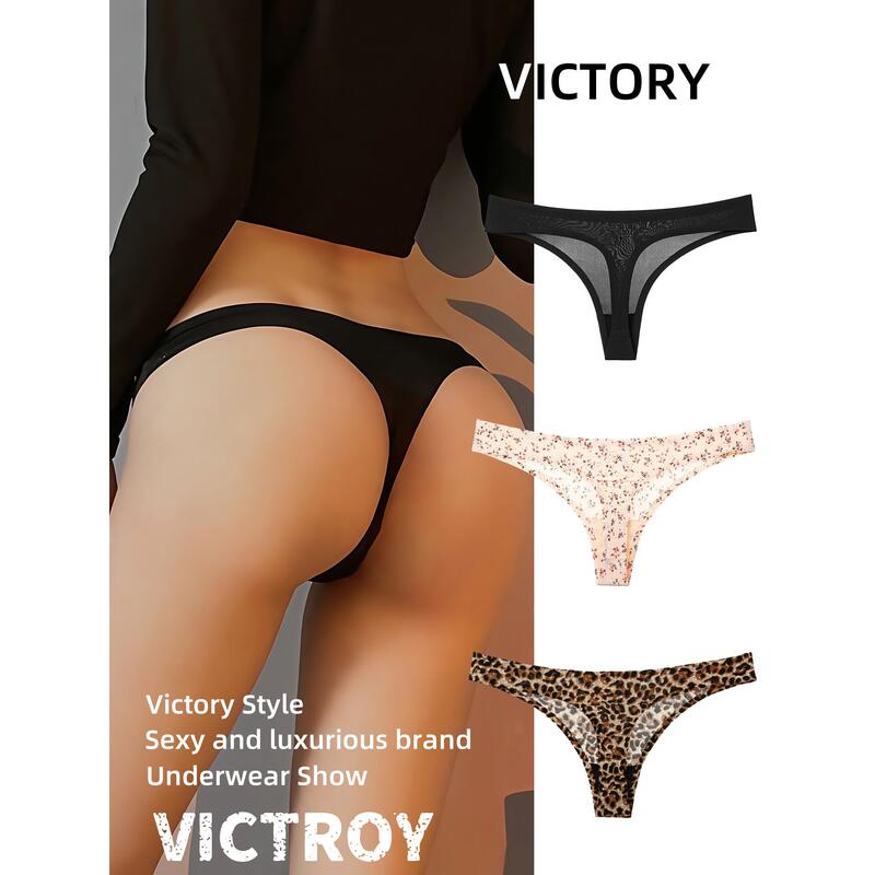 Vini's Thong Women's Underwear 2025 New Style Sexy Fitness Yoga Seamless Ice Silk Women's T-Pants