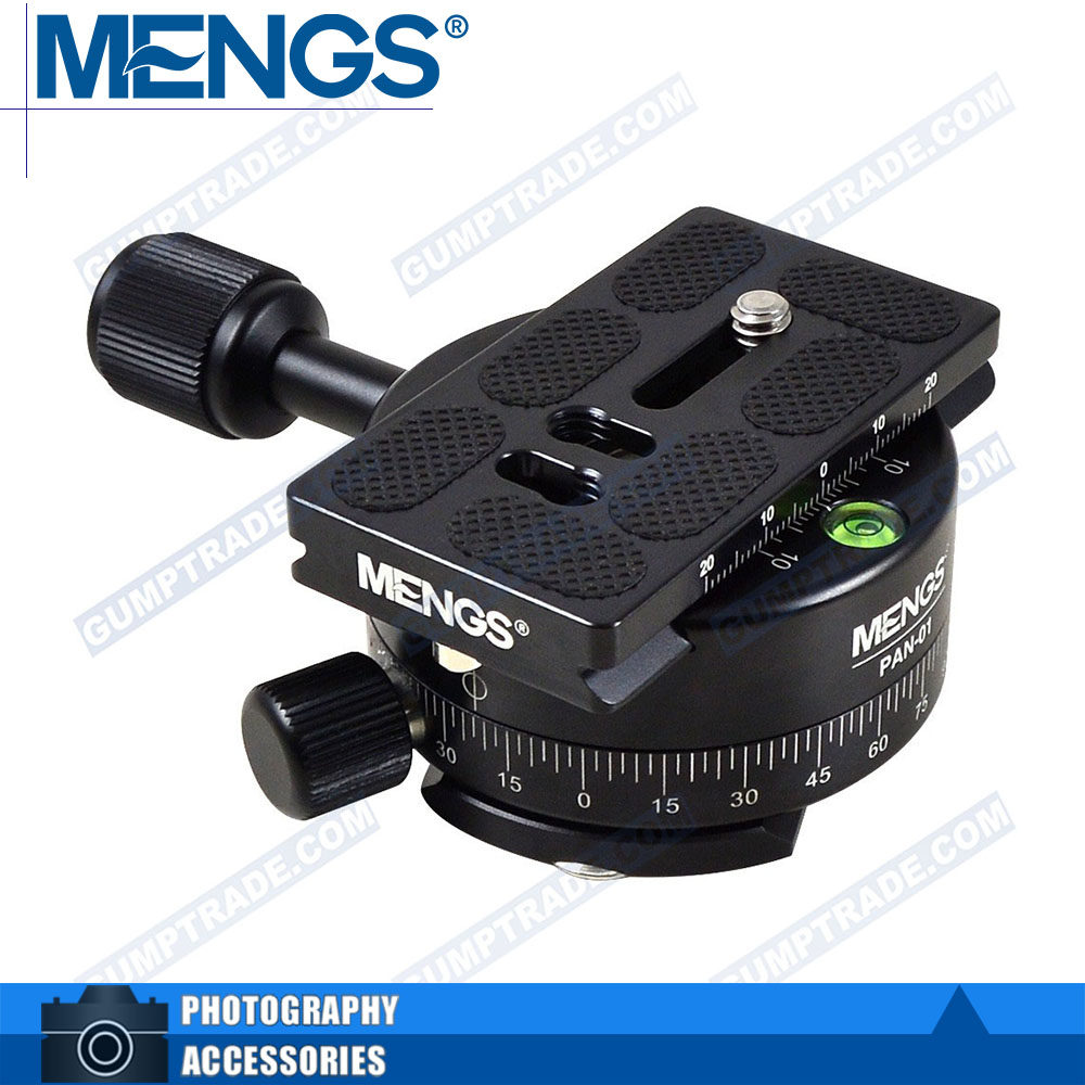 MENGS PAN-01 panoramic tripod head swivel holder comes with quick-loading plate aluminum alloy Akaja Cantripod