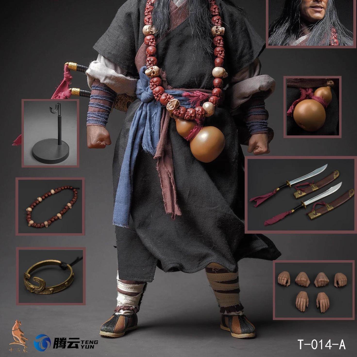现货十二点T-014水浒传天煞星行者武松1/6可动男兵人偶,收藏控必入!🔥-兵人-淘宝百科网