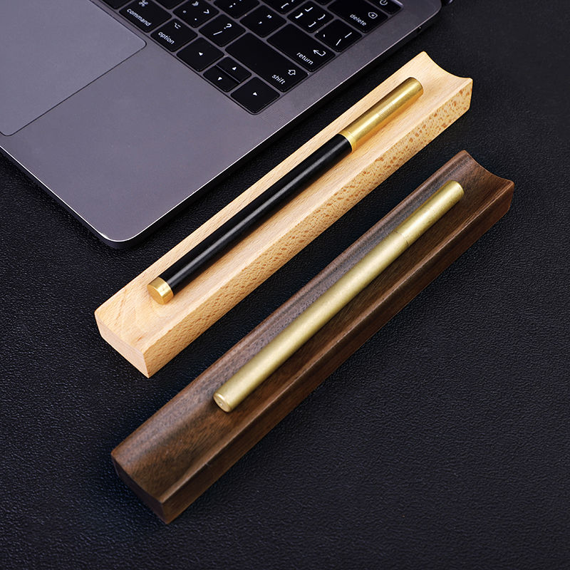 Solid wood pen holder pen holder pen storage display stand creative desktop decoration office pen holder wooden pen holder carving