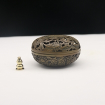 Pure copper sunflower incense burner antique incense burner agarwood sandalwood oven incense burner home living room ornaments aromatherapy stove