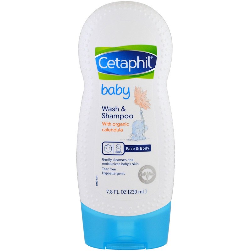 Spot Cetaphil baby has j calendula shampoo and bath two-in-one 230ml mild without tears - Taobao