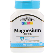 21st Centurty calcium magnesium sheet 250 mg 110 sheet to promote healthy gluten free of bone muscles