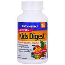 Spot Enzymedica Children Digestive Enzymes Chewable Tablets Juice Taste 90 Slices Chewable Tablets
