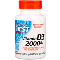 Spot Docutors Best Vitamin D3 Soft capsule 50 micrograms (2000 IU) 180 grains