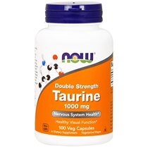 Spot Now Foods taurine amino acid double strength 1000mg100 250 grain capsule nervous system