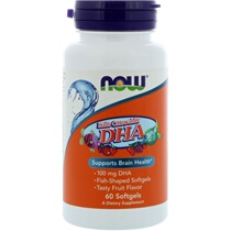 Now Foods children can chew DNA delicious fruit taste 60 grain soft capsules