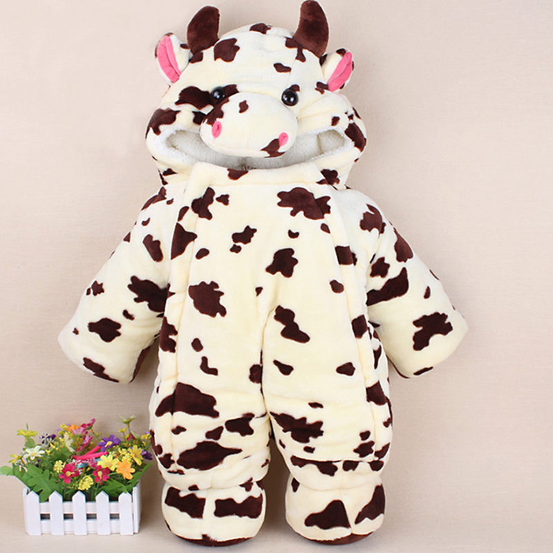 Quần áo trẻ em mùa đông dày ra ngoài quần áo sơ sinh cotton quần áo romper bé mùa đông ra khỏi áo body suit cho be so sinh