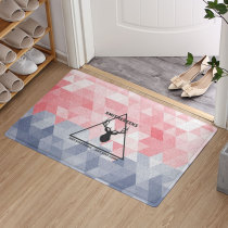 Nordic elk ins simple geometric entrance floor mat into the household mat mat home entrance mat mat silk loop