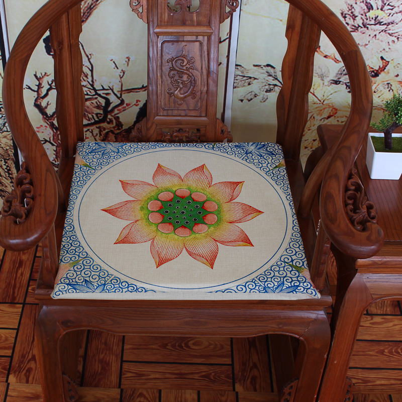 Trung Quốc cổ điển nhà Thanh mẫu mới Trung Quốc đệm cổ điển gỗ gụ sofa đệm pad ăn ghế pad dày tùy chỉnh tấm trải ghế sofa