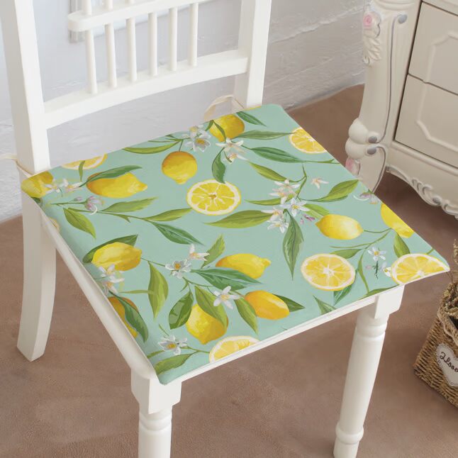 Mùa hè chanh bông và vải lanh thoáng khí đệm đệm ghế sofa đệm chống trượt bọt biển ăn ghế đệm đệm cho ghế gỗ