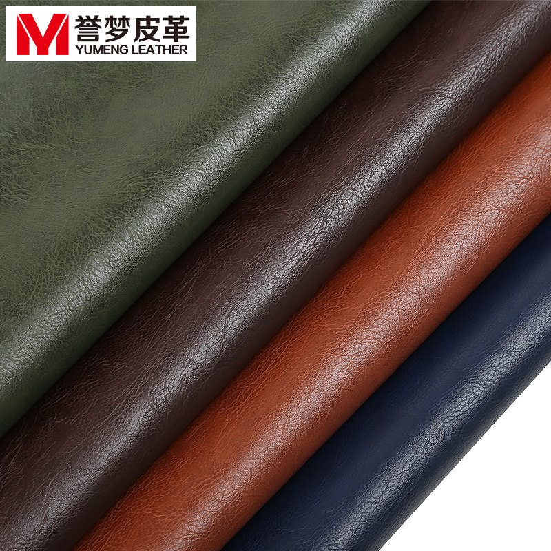 Crazy Horse Faux Leather Fabric Crazy Horse Leather Sofa Soft Cover Car Furniture Waterproof Leather PU Imitation Leather Leather Cowhide