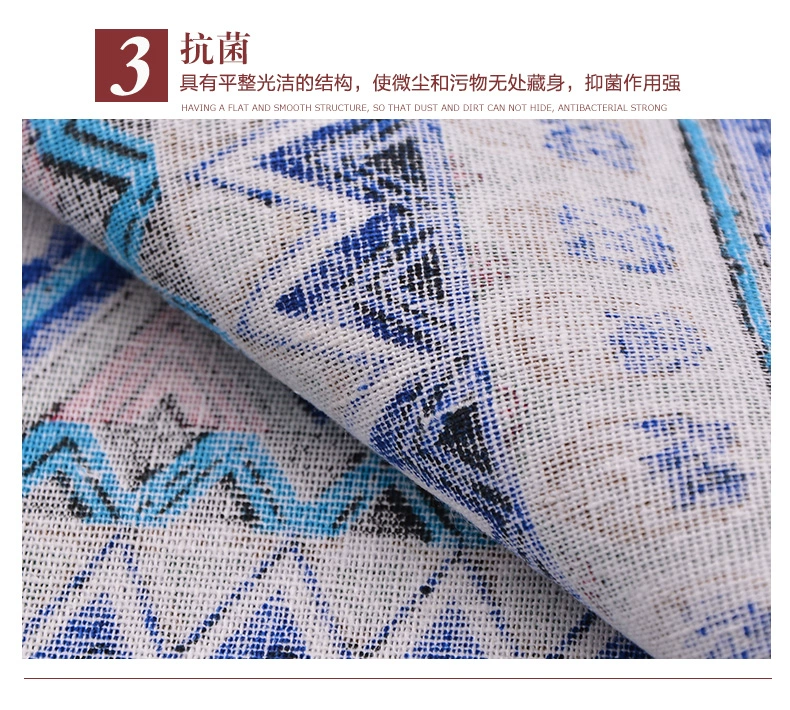 Khăn bông vải lanh thô vải lanh vải lanh vải lanh khăn trải bàn handmade túi vải tự làm đầu nền