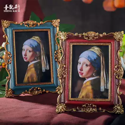 European-style retro resin table washing photos plus photo frame 6 inch 7 inch image frame American pastoral picture frame simple personality