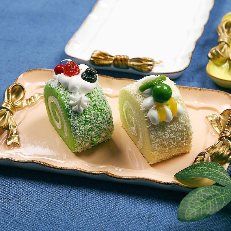 Eurostyle Retro Wind Butterfly Knot Resin Disc Jewels Tray Jewelry Containing tray Decorative Tray Water Fruit Pan 636-6