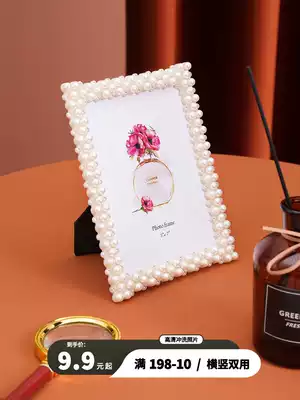 3 6 7 8 10 inch ABS photo frame inlaid with pearls Wedding photo frame Birthday gift gift decoration A26