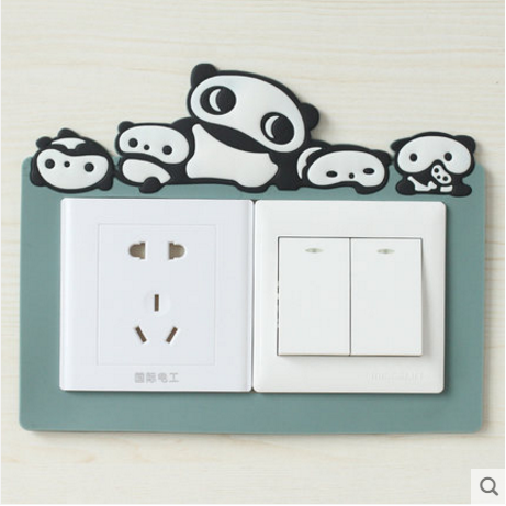 Luminous double-frame switch patch patch socket protective sleeve free of water to be removed washed and reused