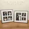 Wedding photo crystal table pendulum combination photo 7 inch 10 inch Korean simple wedding photo frame pendulum table ultra-narrow border