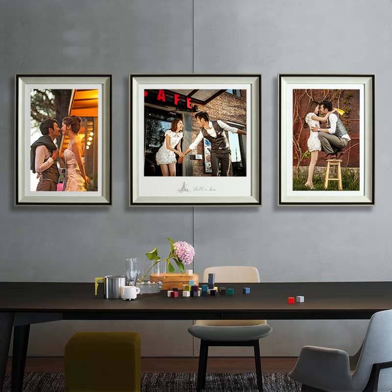 Wedding photo Enlarged Photo Frame Photo Photo Gallery Photo Frame Composition Creative Hanging Wall Photo Wall Living-room Living Room Bedroom Han Style Brief