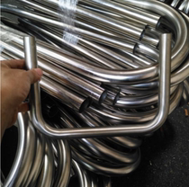 Stainless steel pipe bending and bending processing 90 degree right angle U-shaped elbow Spiral coil core drawing elbow handle customization