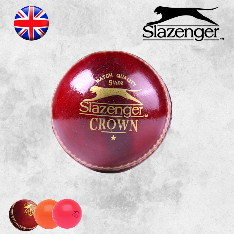 Cricket Red brown pins Dense Premium Leather Cricket ball Soft plastic Slazenger Slesinger