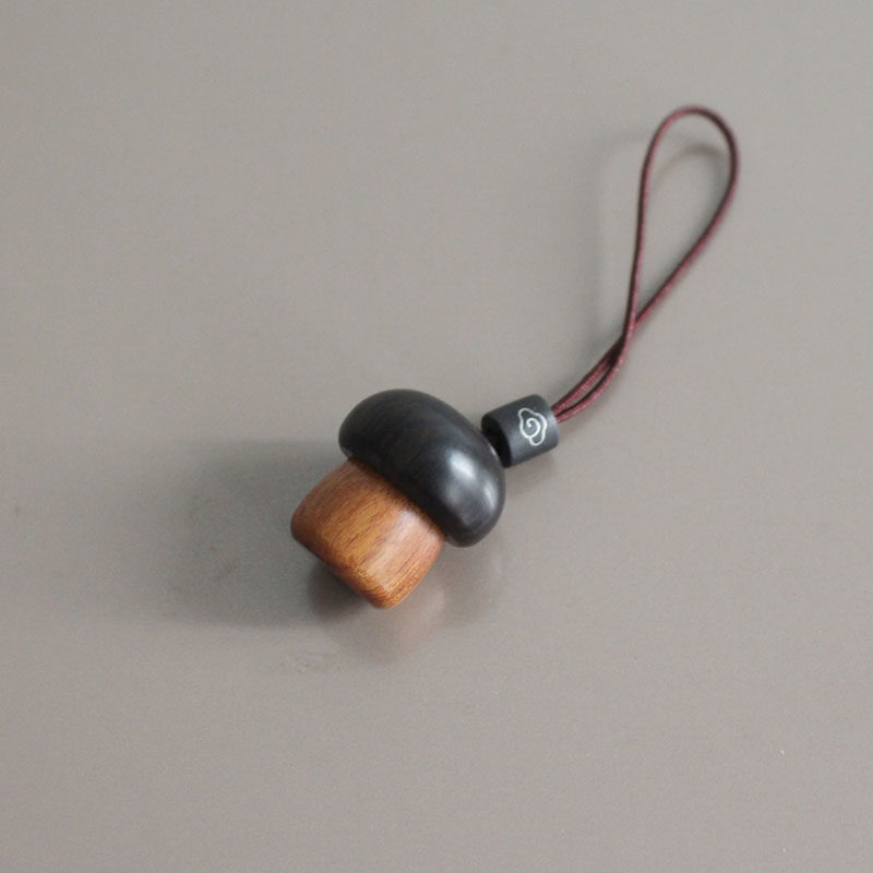 Mushroom Gawu Box Shurangama Mantra Heart Sutra Great Compassion Curse Pendant Necklace Keychain can be unscrewed to complete the piece ebony non-acid