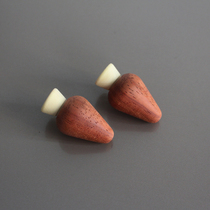 Solid wood carrots can be unscrewed pendant key chain sweater chain with aromatherapy essential oil bottle diffuser wood handle ornaments