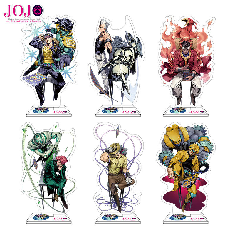 Comic Con Merchandise Jojo's Bizarre Adventure Anime Merchandise Acrylic Standee Golden Wind Character Display
