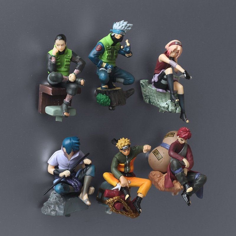 New product 3d three-dimensional animation Naruto refrigerator stickers magnetic stickers creative refrigerator decoration magnetic stickers strong magnetic
