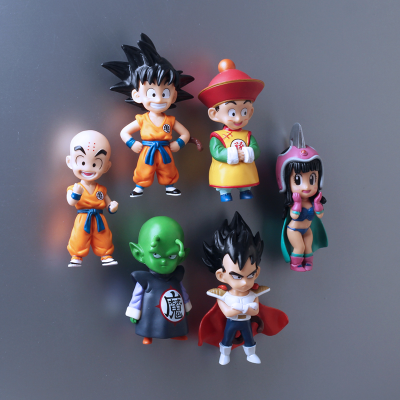 New Anime Fridge Stickers Conan Lufei Naruto Dragon Ball Creative Magnet Magnets Home Decor Magnetic Stickers