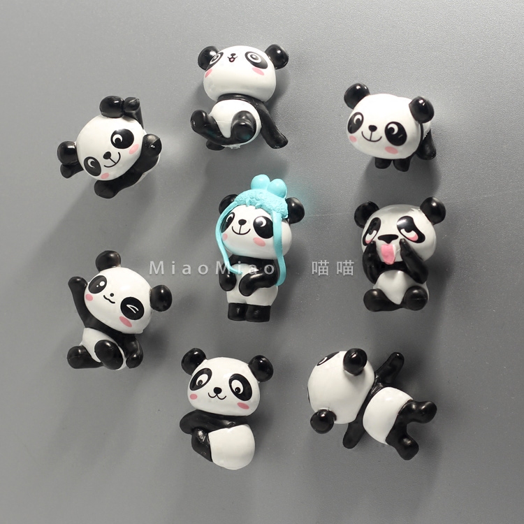 Cartoon Panda Fridge with magnet Magnet Creative Decoration Hanging for a message board Cute Magnetic Sticker Magnet Sticker