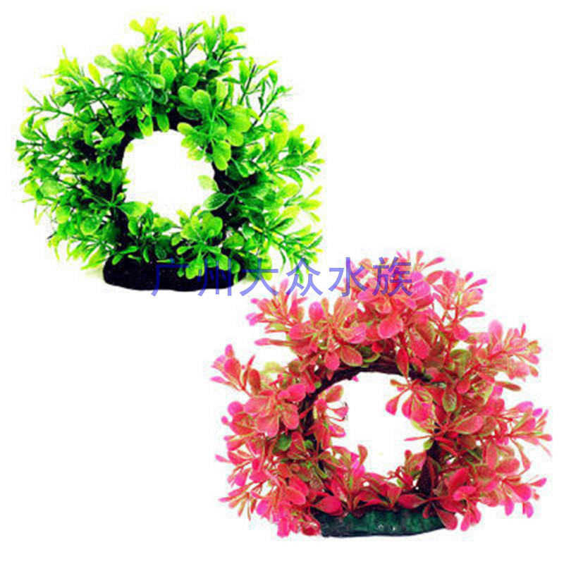 High imitation water grass fish tank aquarium rockery landscaping decorations fake water grass can be deformed and curved flower door