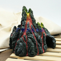 Simulation volcano simulation resin crafts mountain aquarium decoration decoration fish tank landscape rockery will bubble