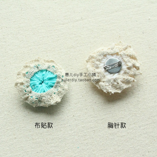 Hoa trâm boutonniere Vải trang trí thủ công hoa quần áo phụ kiện quần áo trẻ em trang trí Huier Xiaofu - Trâm cài trâm cài áo pnj