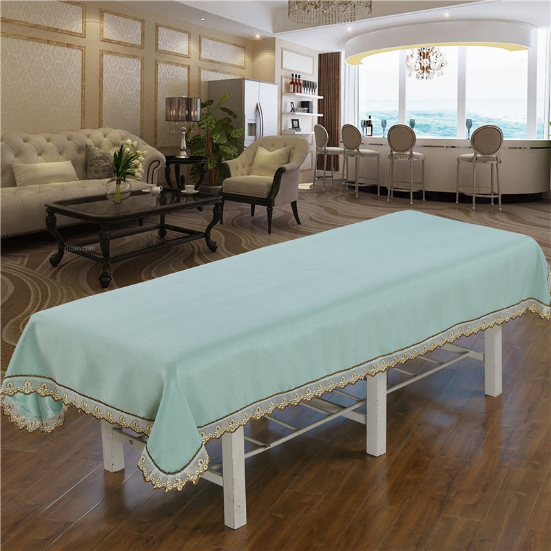Thẩm mỹ giường vải đẹp thẩm mỹ viện massage đặc biệt vật lý trị liệu cơ thể massage giường đơn giản màu sắc đơn giản tùy chỉnh với lỗ - Khăn trải giường thảm giường ngủ