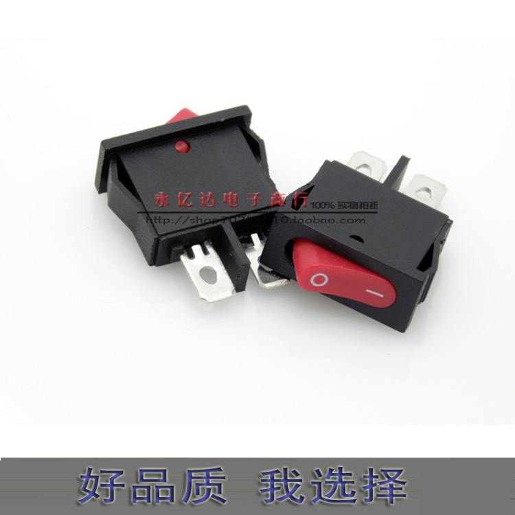 Kcd1-110 Red Ultra-Thin Boat-Shaped Switch, 2-Pin Small Instrument Power Switch 9.5X21Mm Kcd1-110 Red Ultra-Thin Boat-Shaped Switch, 2-Pin Small Instrument Power Switch 9.5X21Mm