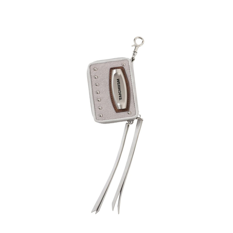 Taichiism “Imitation Horsehair Material” Rivet Khaki Contrast Color Waist Bag Card Holder Coin Purse Portable Clutch Bag Taichiism “Imitation Horsehair Material” Rivet Khaki Contrast Color Waist Bag Card Holder Coin Purse Portable Clutch Bag
