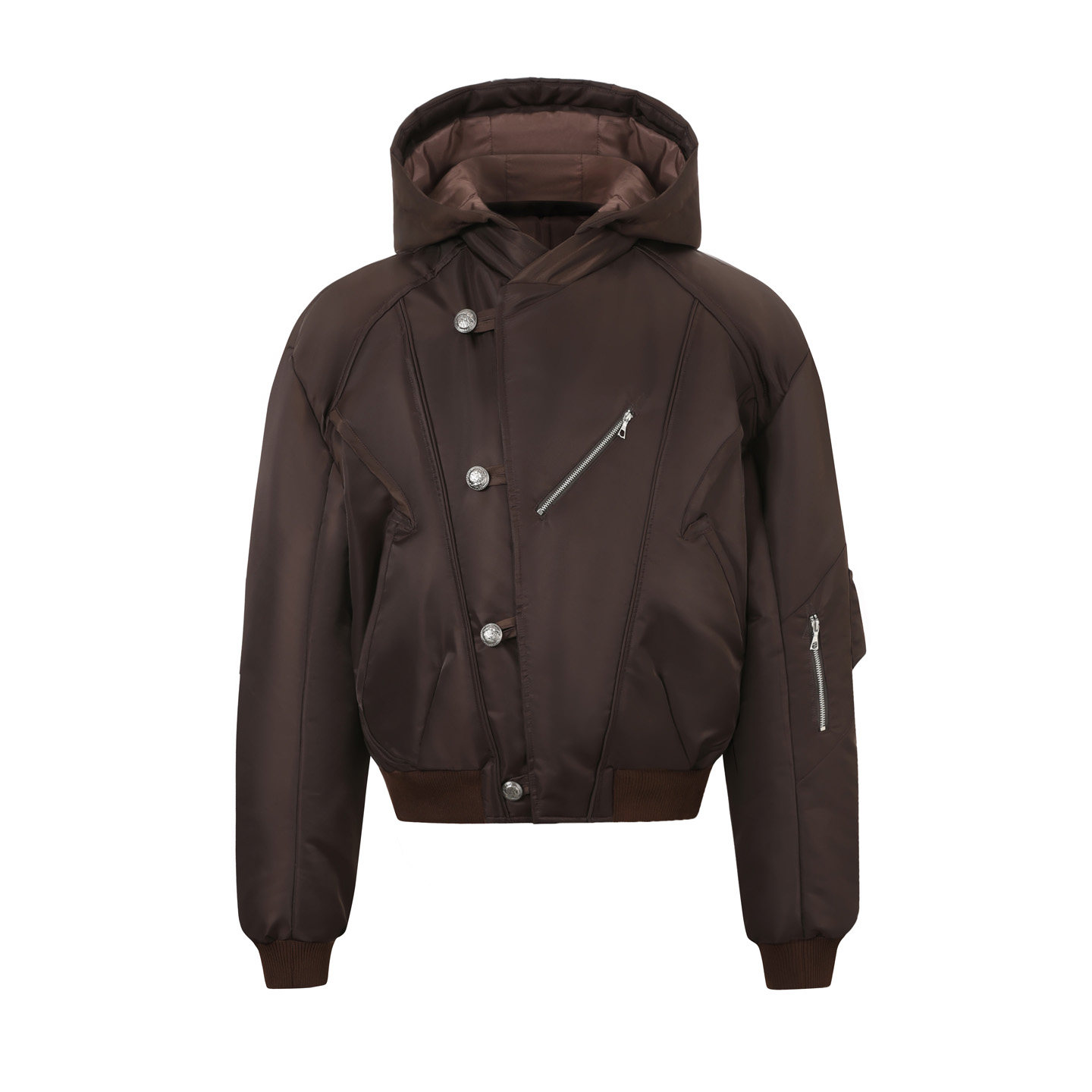 TAICHIISM Black Cropped Bomber Jacket