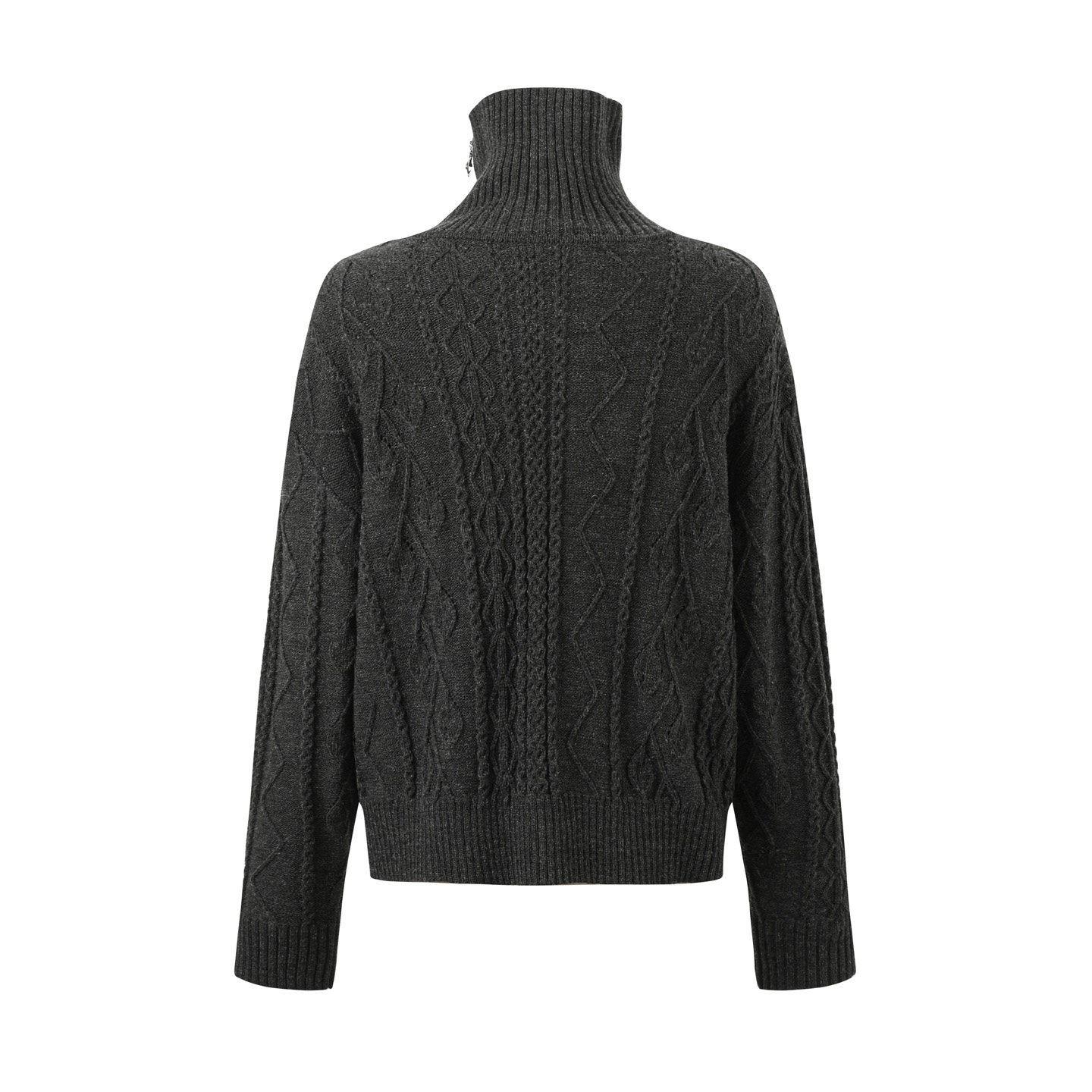 TAICHIISM Cable-Knit Turtleneck Sweater